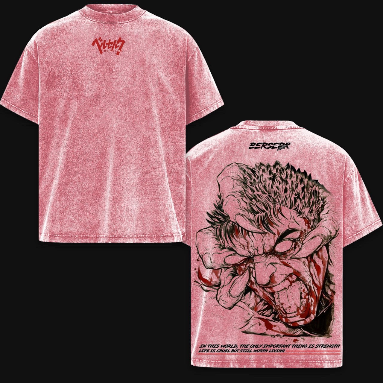 Black Clover Anime Double Vintage Washed T-shirt/Crewneck/Hoodie