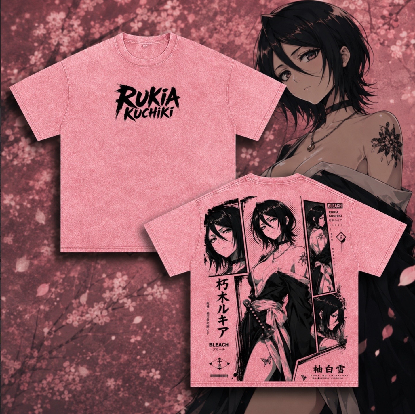Bleach Unisex Washed T-Shirt