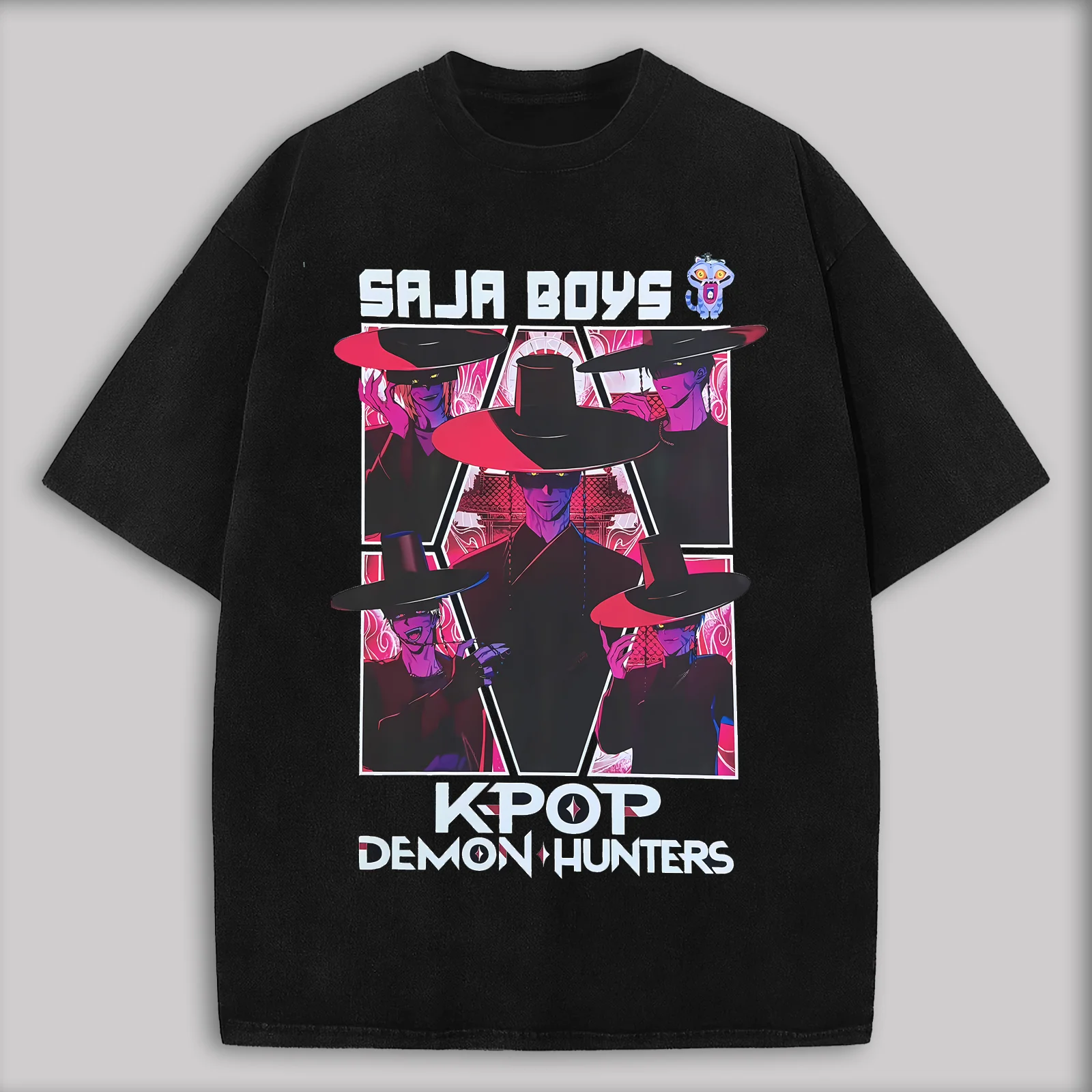 K-Pop Demon Hunter Printed Plus Size Unisex T-Shirt