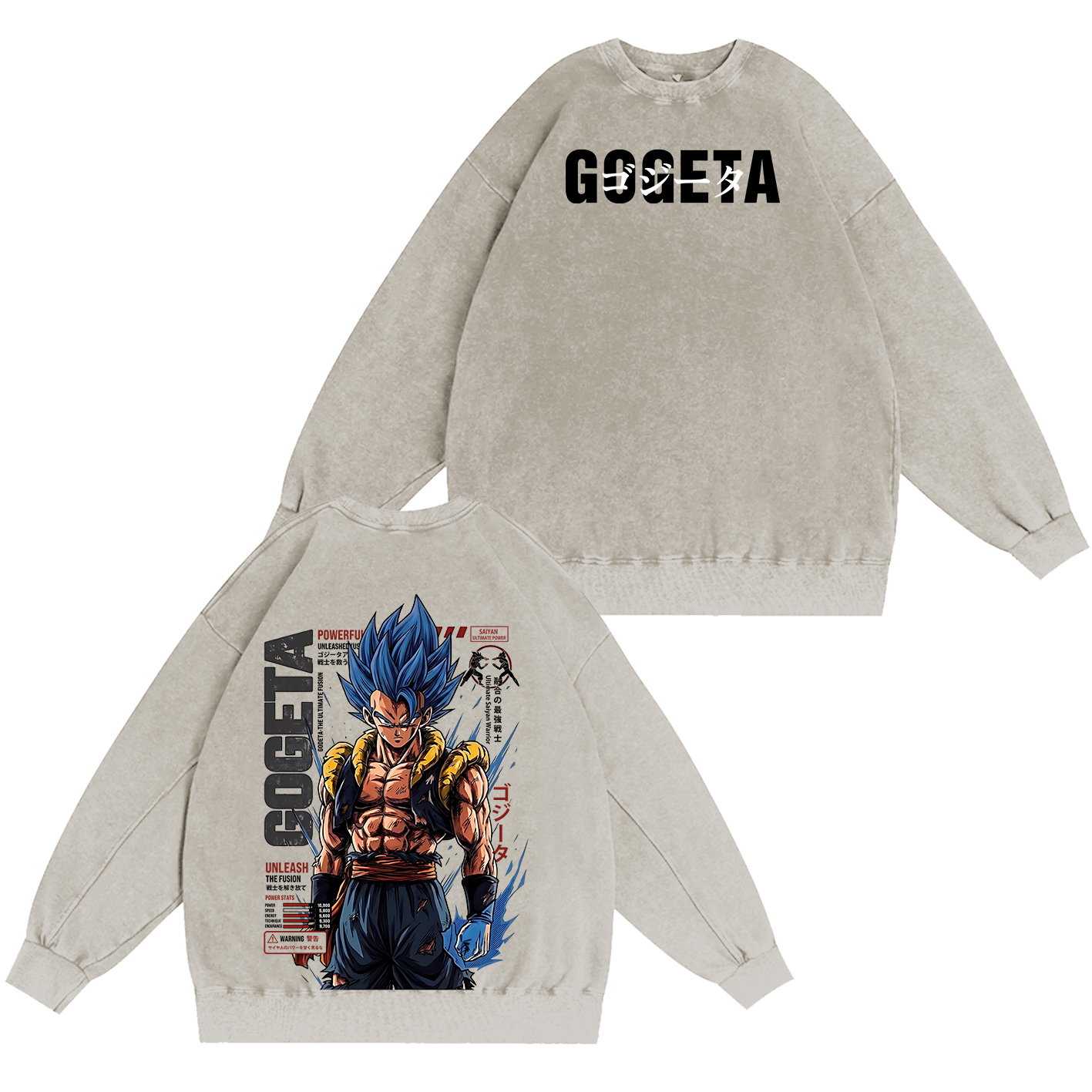 Gogeta Dragon Ball Unisex  Washed T-Shirt