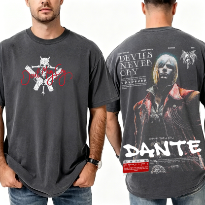 Dante — Devil May Cry Vintage Washed T-shirt/Crewneck/Hoodie