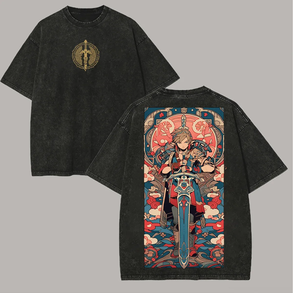 The Legend Of Zelda Printed Unisex Washed T-Shirt