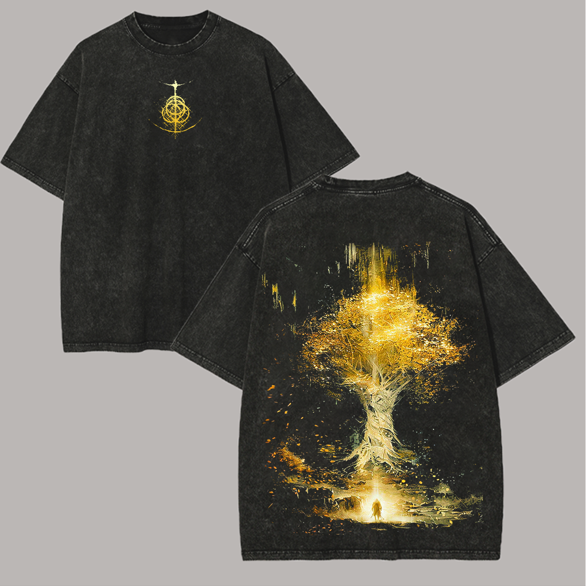 Elden Ring Printed Unisex Washed T-Shirt
