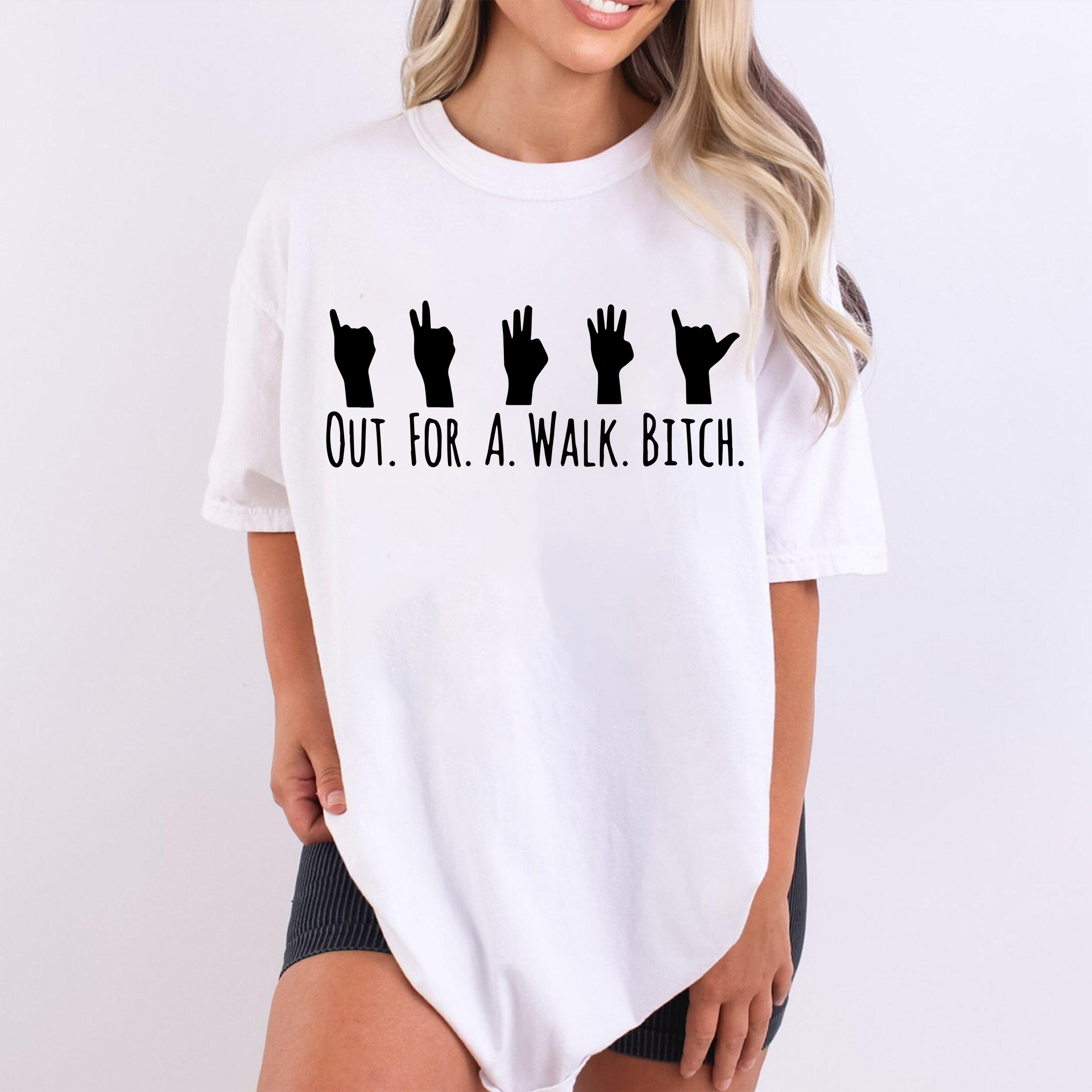 Spike Quote 'Out for a Walk, Bitch' Buffy The Vampire Slayer Unisex T-shirt/Crewneck/Hoodie