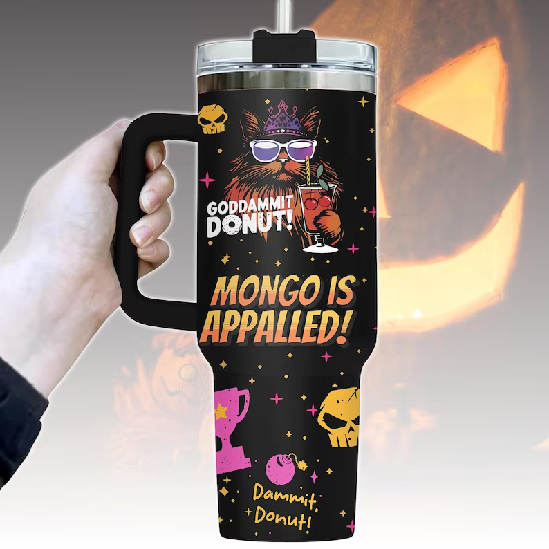 Princess Donut And Mongo 40oz Tumbler, Dungeon Crawler Carl Stainless Tumbler