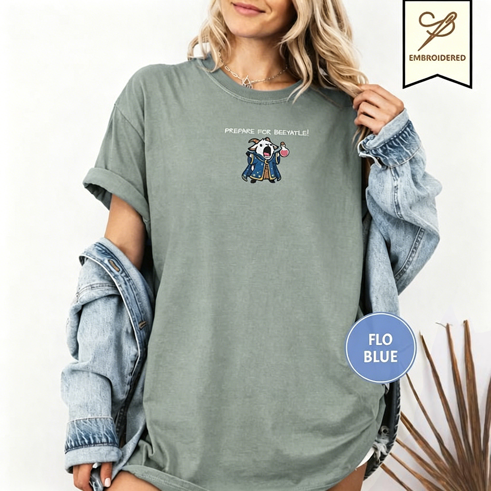 Dungeon Crawler Carl Embroidered Prepotente Comfort Colors 1717 Unisex Shirts/Crewneck/Hoodie