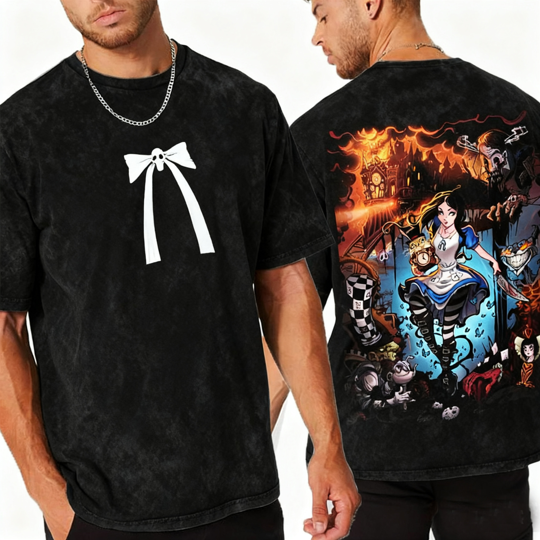 Alice Madness Returns Horror Game Washed T-shirt/Crewneck/Hoodie