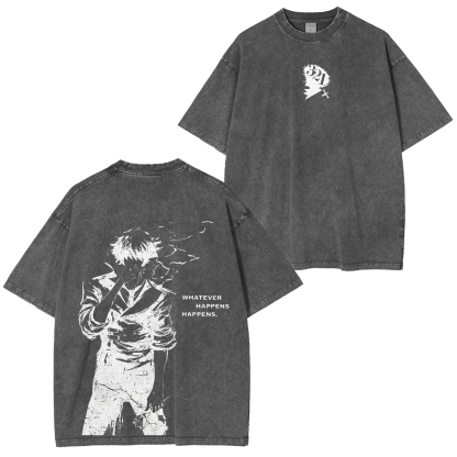 Cowboy Bebop Spike Spiegel . Vintage Washed T-shirt/Crewneck/Hoodie