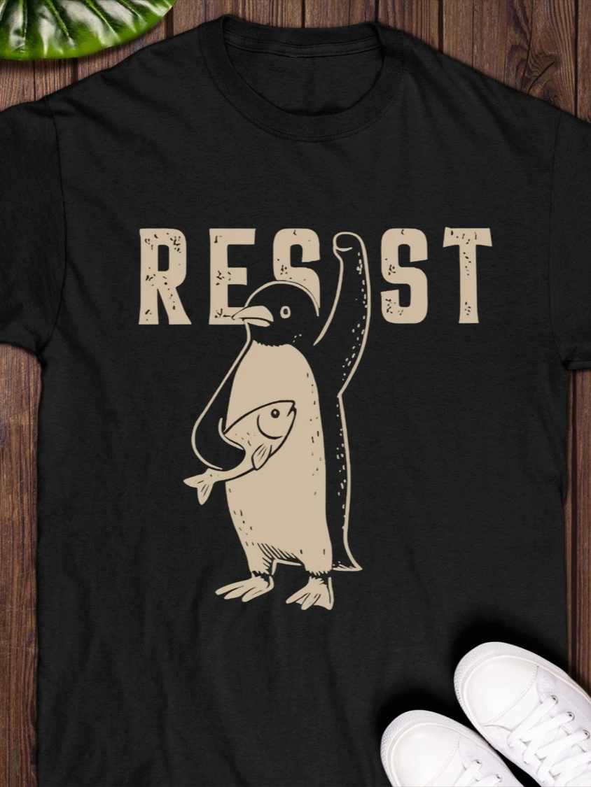Resist Penguin T-shirt