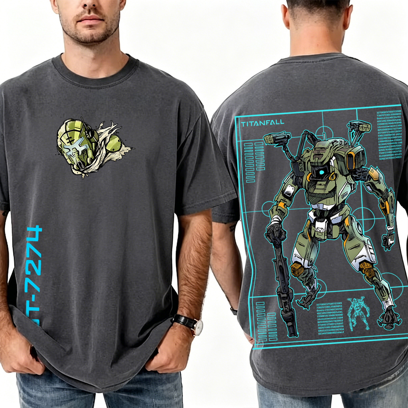 Titanfall BT Fanart Washed T-shirt/Crewneck/Hoodie
