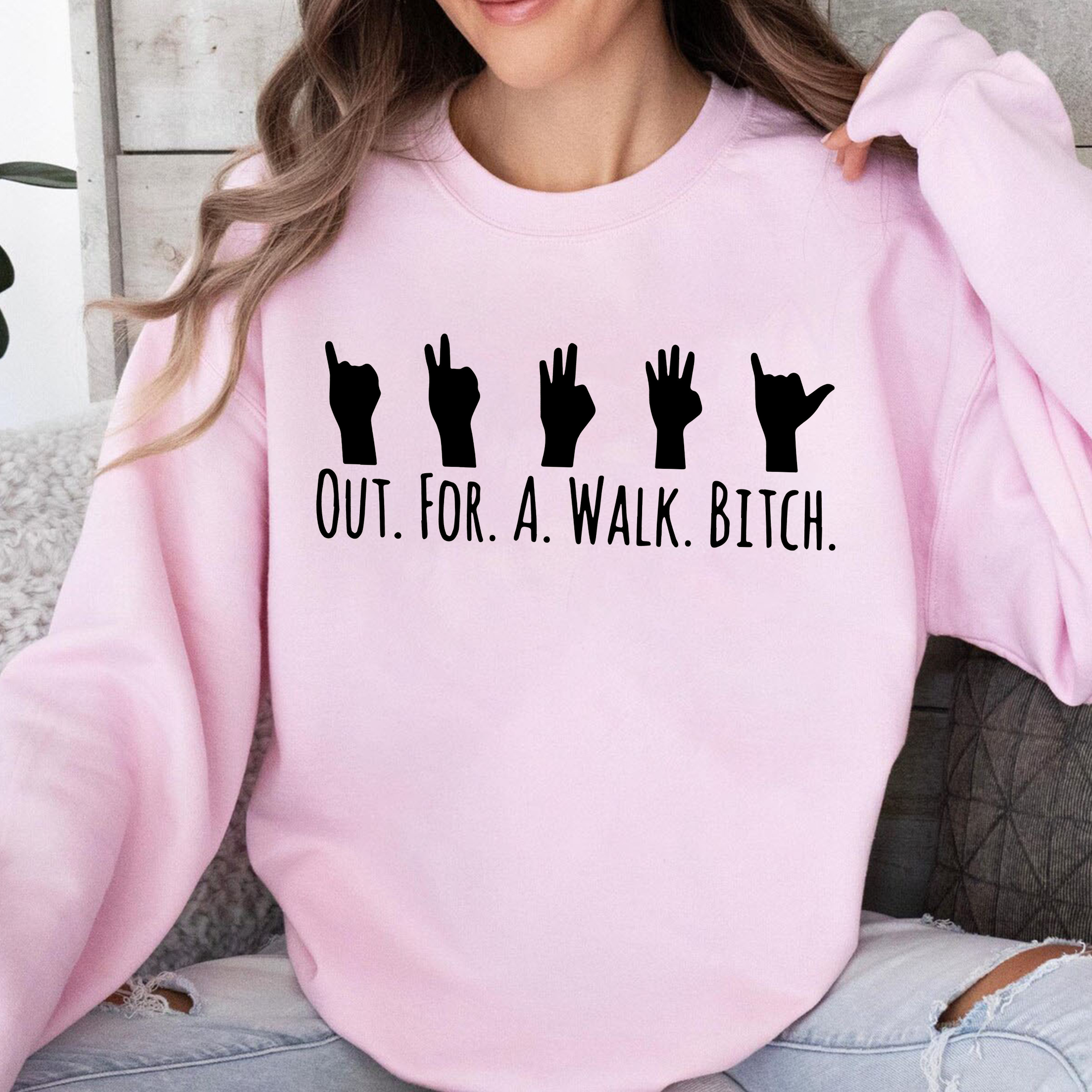 Spike Quote 'Out for a Walk, Bitch' Buffy The Vampire Slayer Unisex T-shirt/Crewneck/Hoodie