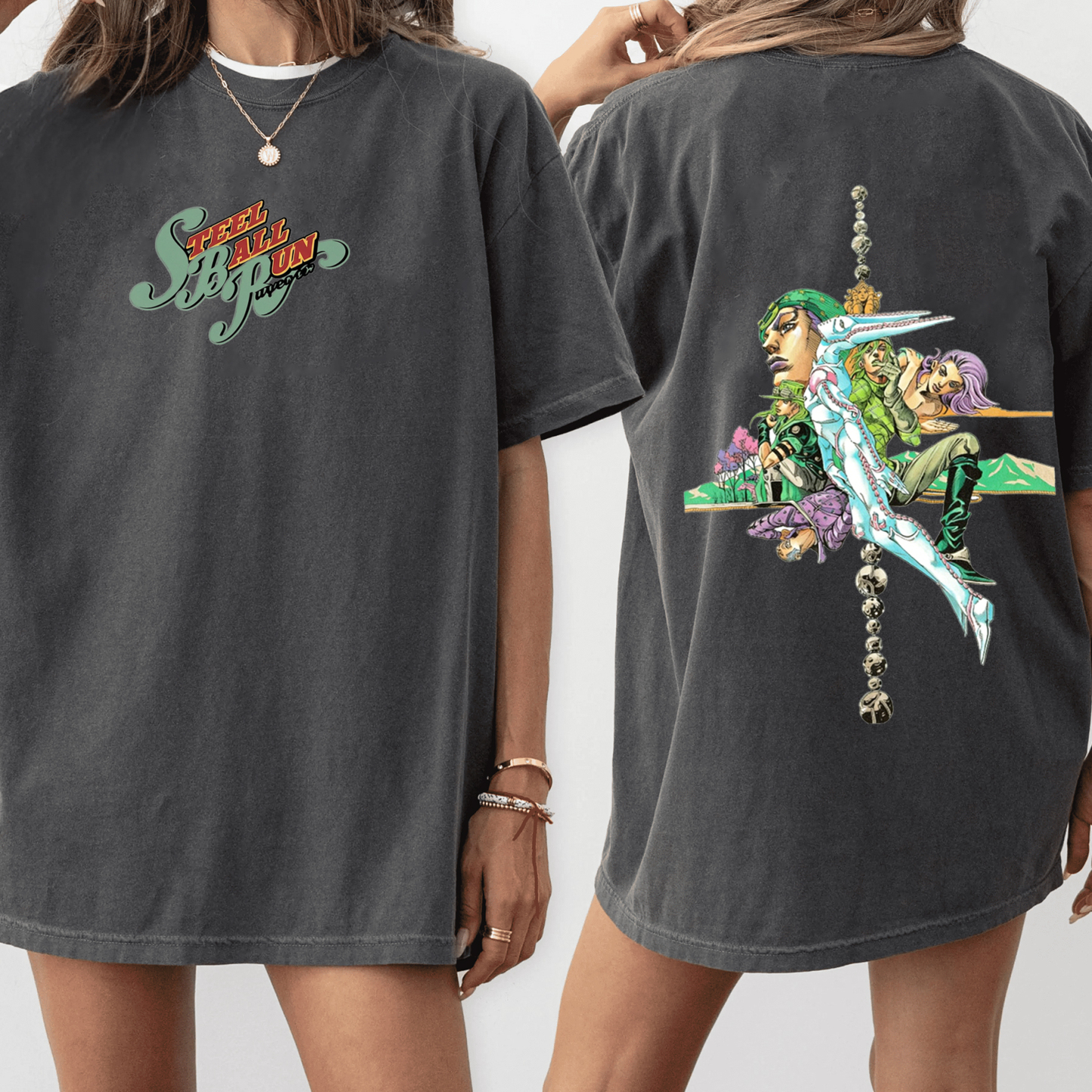 D4C (Story Arc) - JoJo's Bizarre Encyclopedia Oversized T-shirt/Crewneck/Hoodie
