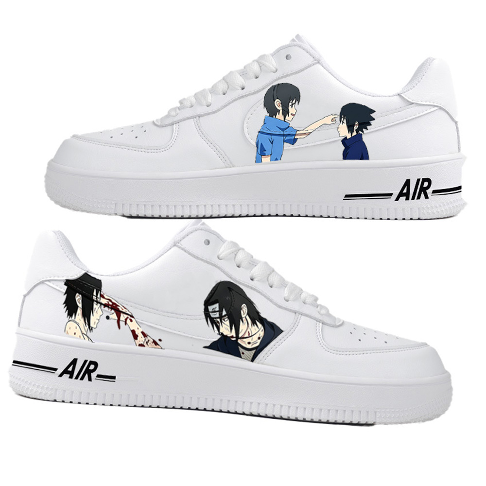 Naruto Itach Sasuke Force 1 Skateboarding Shoes