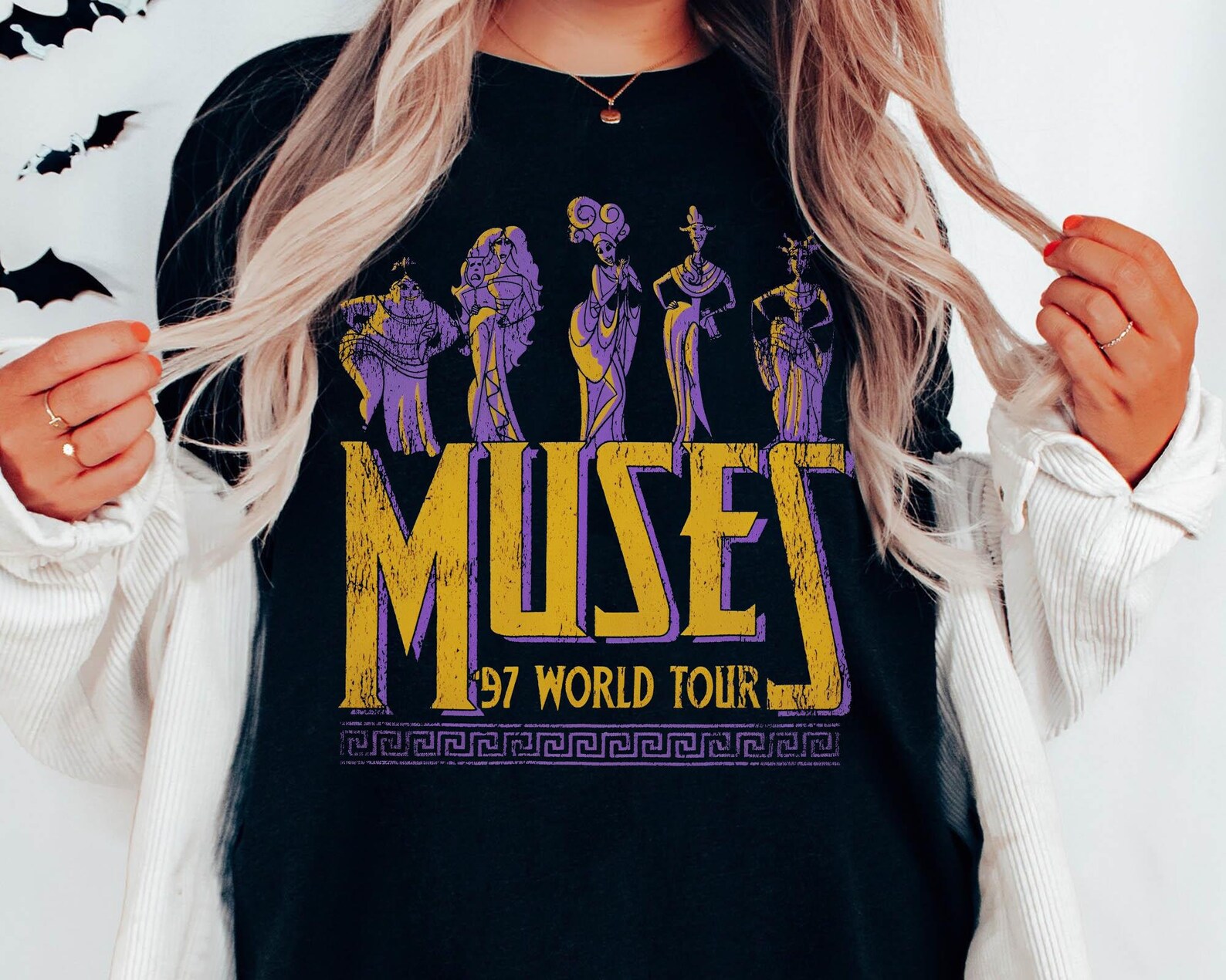 Double Sided Hercules Muses 97 World Tour Comfort Colors Shirt
