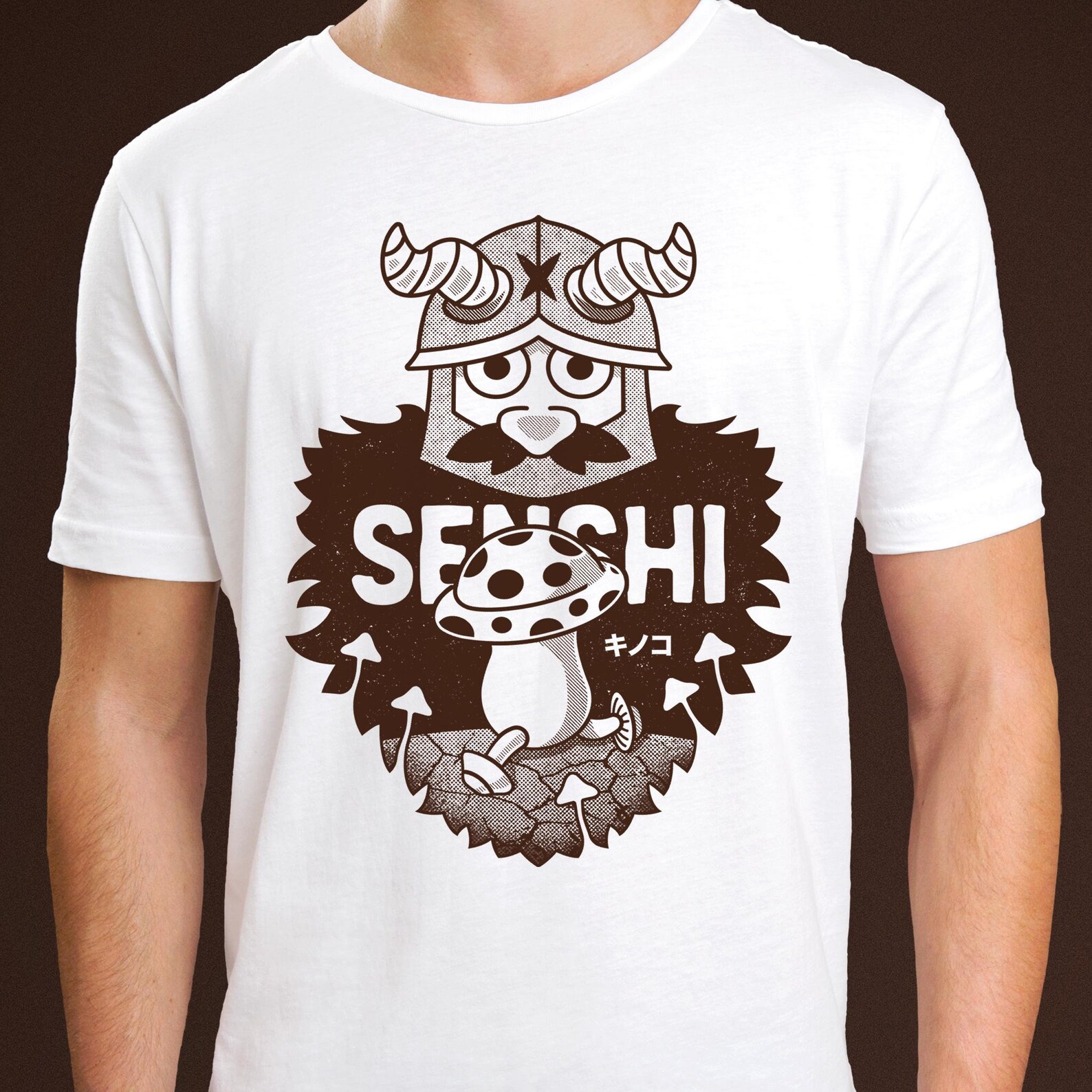 Mushroom and dwarf walking T-shirts for both men and women