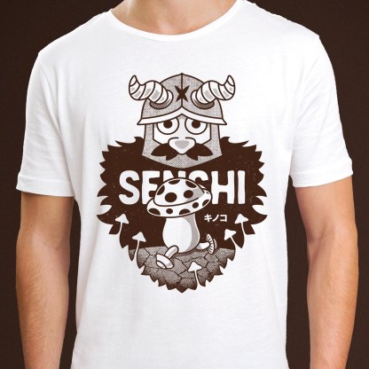 Mushroom and dwarf walking T-shirts for both men and women