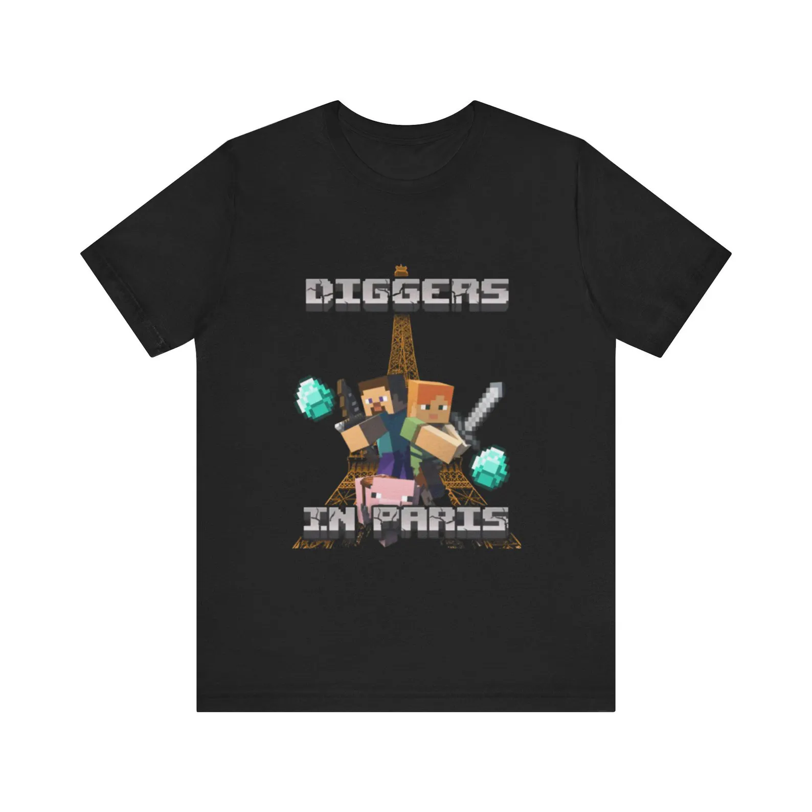 Diggers In Paris Funny Minecraft Shirt - Funny Shirts