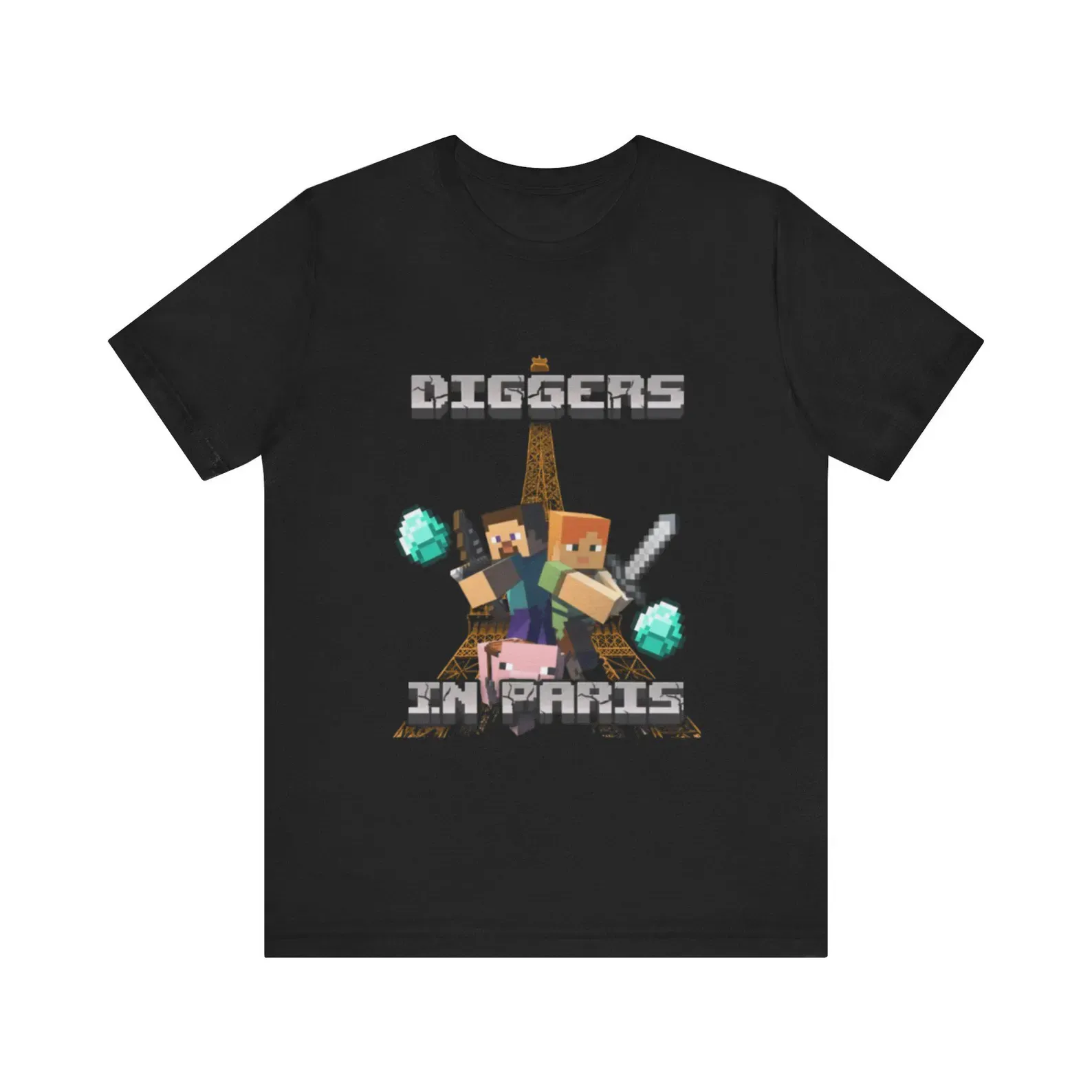 Diggers In Paris Funny Minecraft Shirt - Funny Shirts