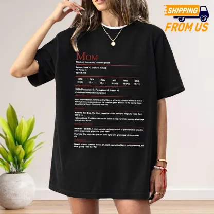 DnD Mom Shirt, D&D Mom Comfort Shirt
