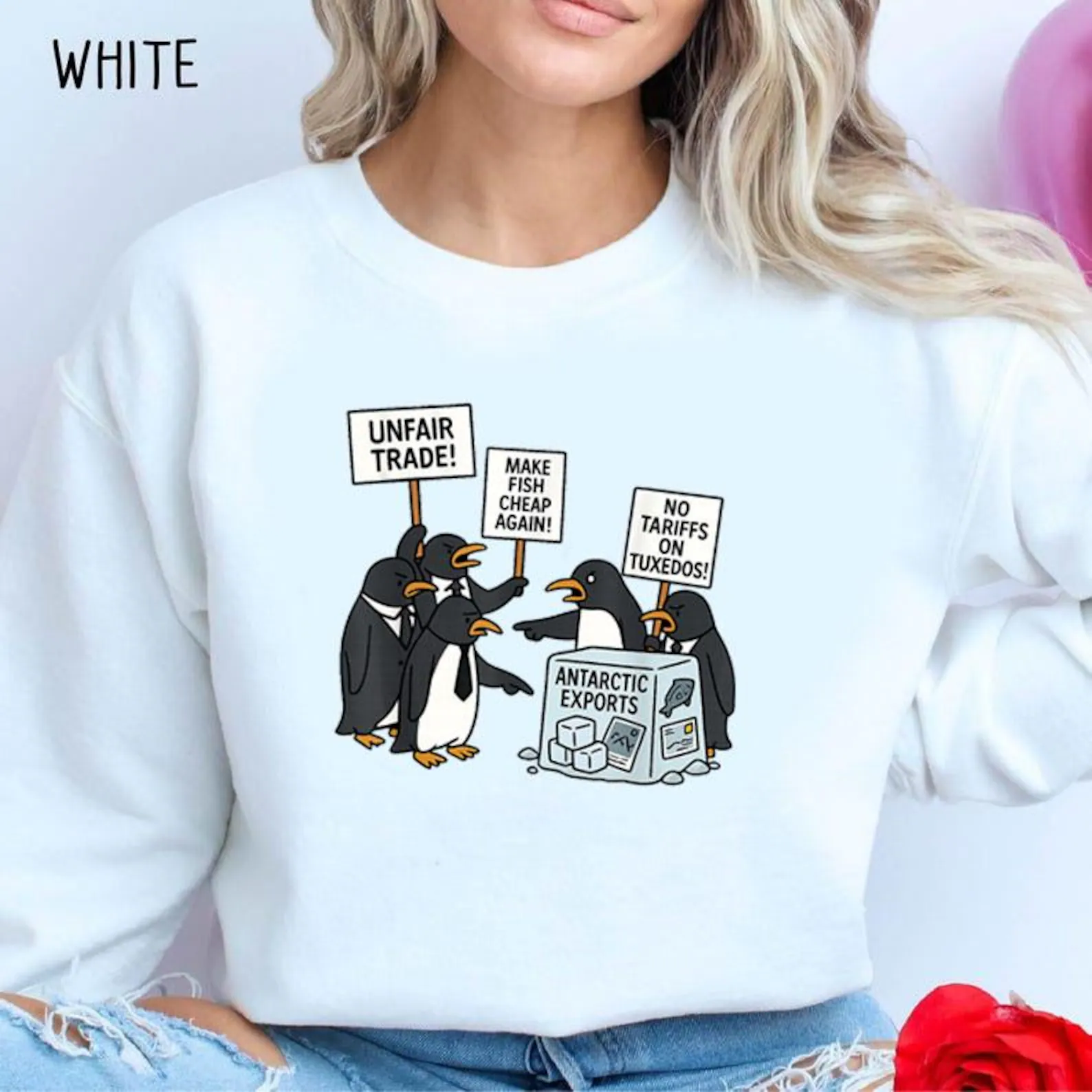 Penguins Against Tariffs Shirt