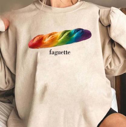 Retro baguette pride T-shirt, baguette pride T-shirt