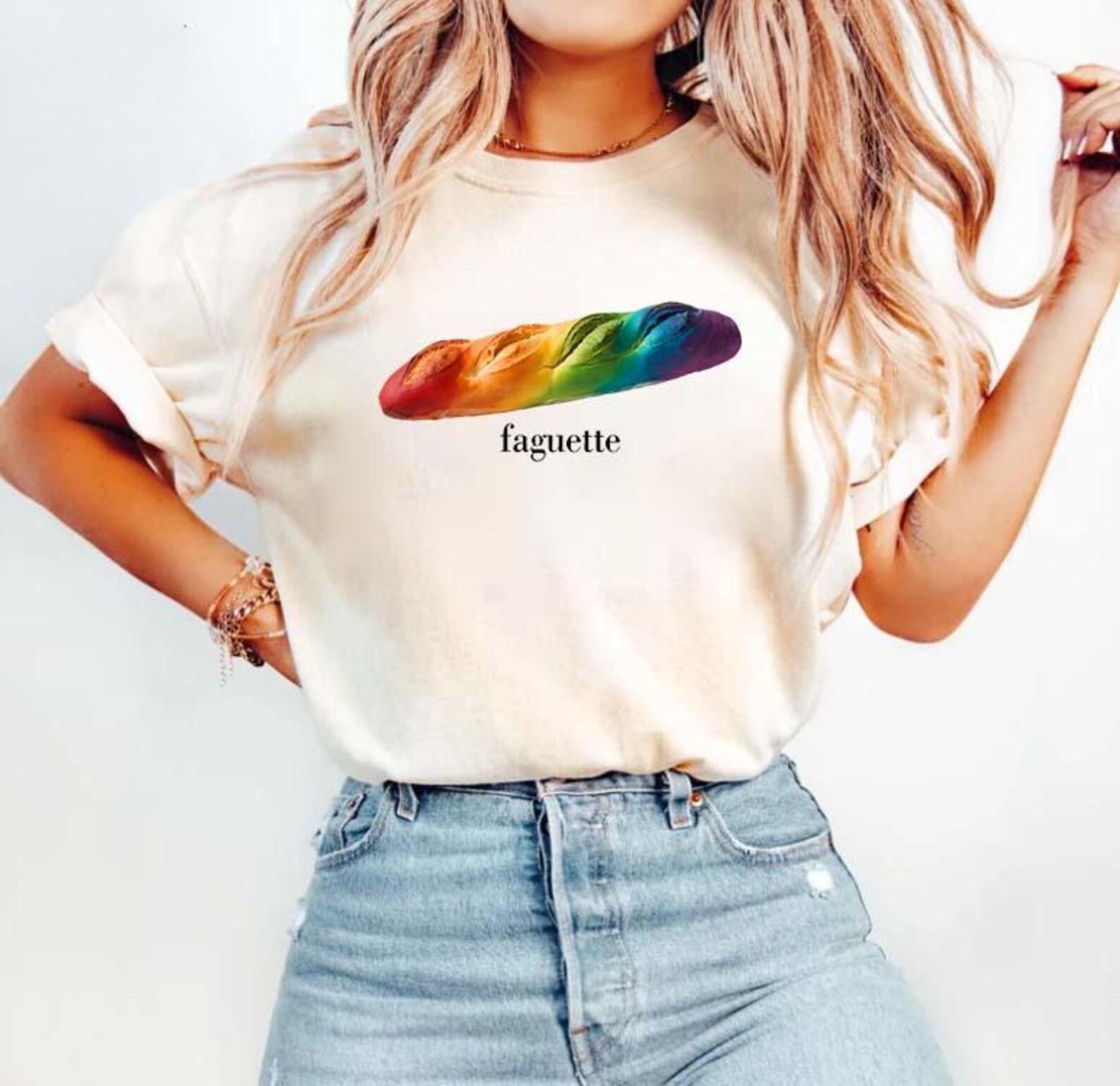 Retro baguette pride T-shirt, baguette pride T-shirt