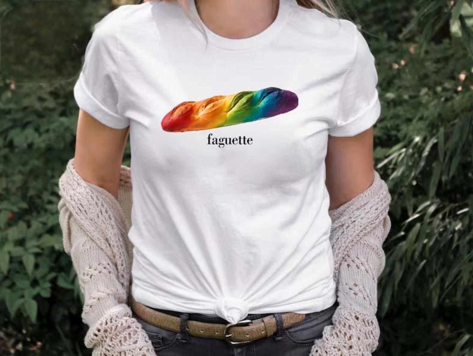 Retro baguette pride T-shirt, baguette pride T-shirt