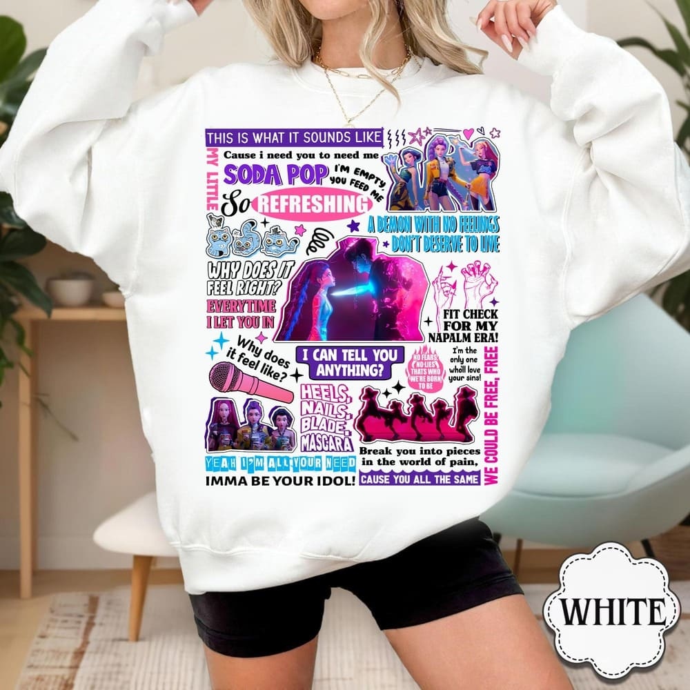 Kpop Demon Hunters Huntrix, Mira, Rumi, Zoey T-shirt