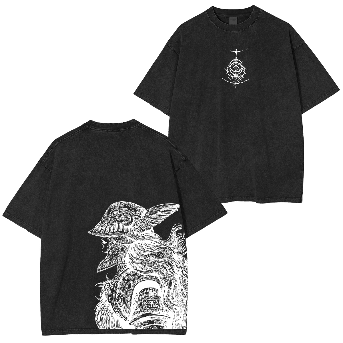 Elden Ring Printed Unisex Washed T-Shirt