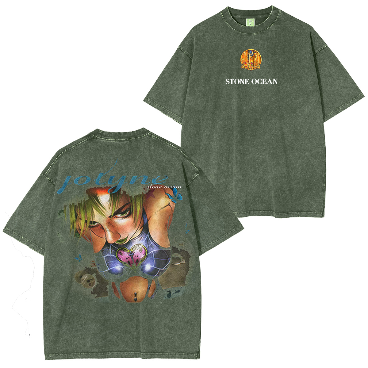 Jolyne Cujoh Stone Ocean Jojo Vintage Washed T-shirt/Crewneck/Hoodie