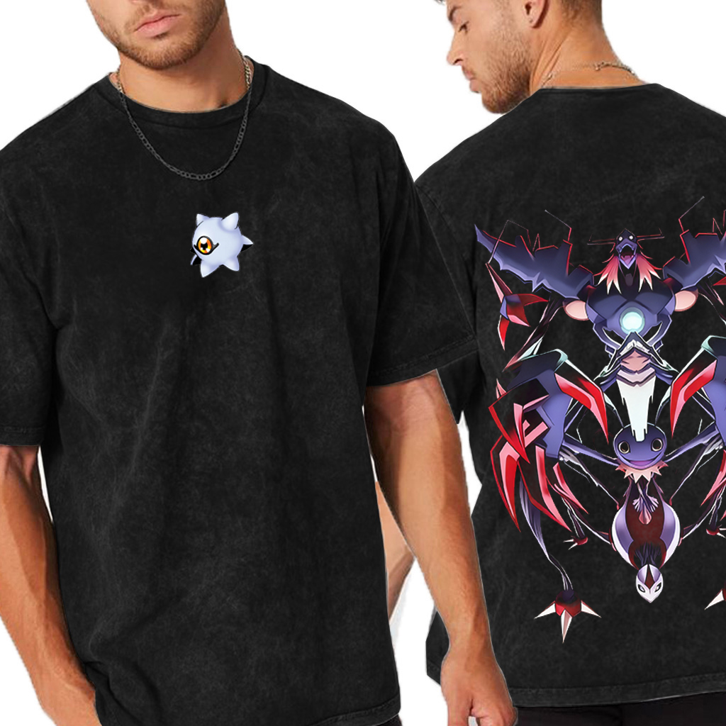 Digimon Anime Double Vintage Washed T-shirt/Crewneck/Hoodie