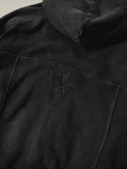 CROWN MARK Unisex Washed Zip Up Hoodie