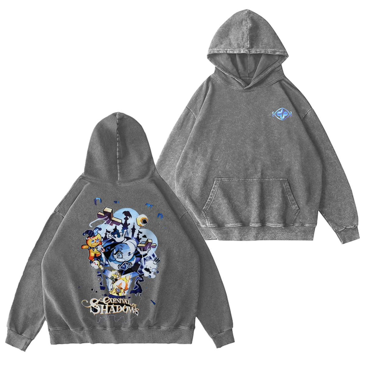 CookieRun: Kingdom Gingerbread Man Kingdom Shadow Milk Vintage Washed T-shirt/Crewneck/Hoodie