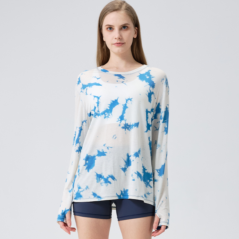 Aclima  Ladies' merino wool outdoor sports tie-dye long sleeve