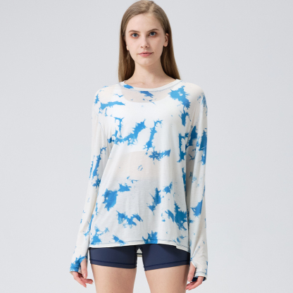 Aclima  Ladies' merino wool outdoor sports tie-dye long sleeve