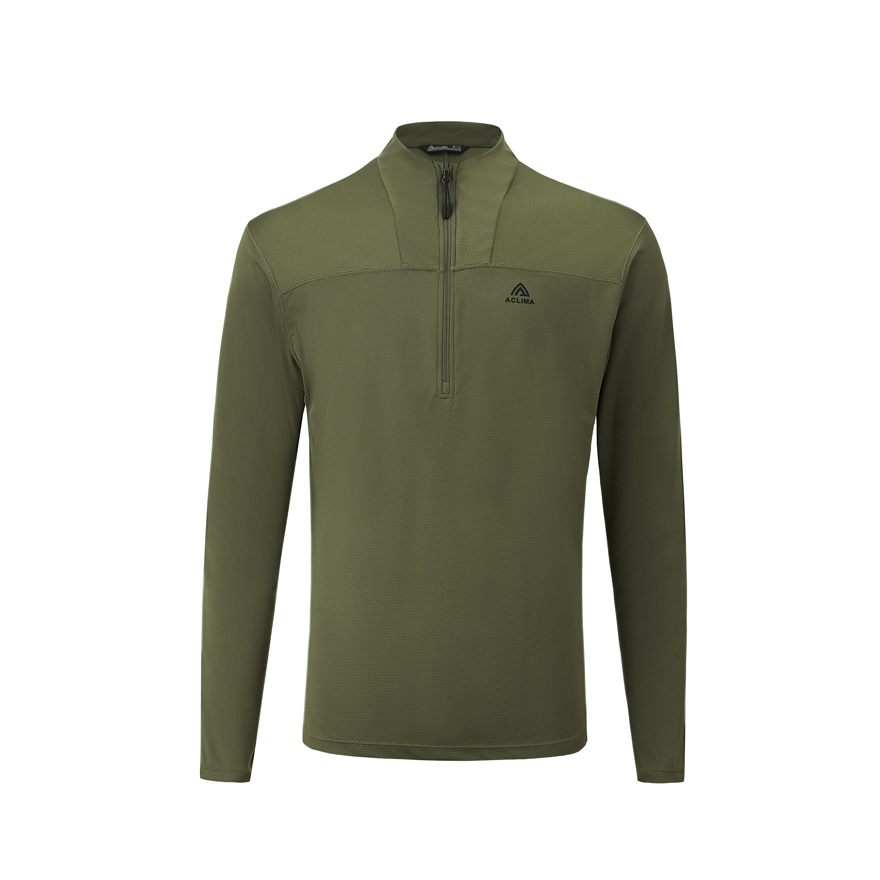 Autumn outdoor hiking half-zip quick-drying antibacterial long-sleeve base layer shirt