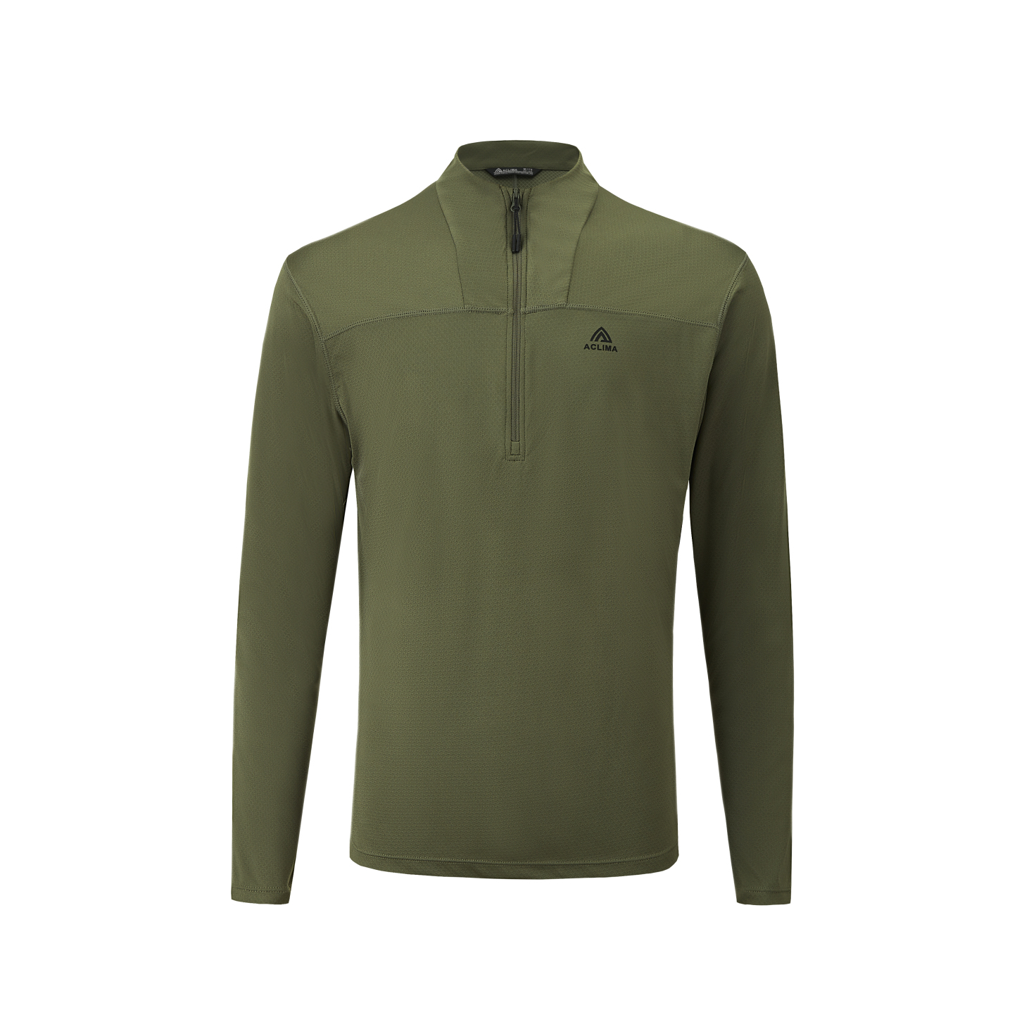 Autumn outdoor hiking half-zip quick-drying antibacterial long-sleeve base layer shirt