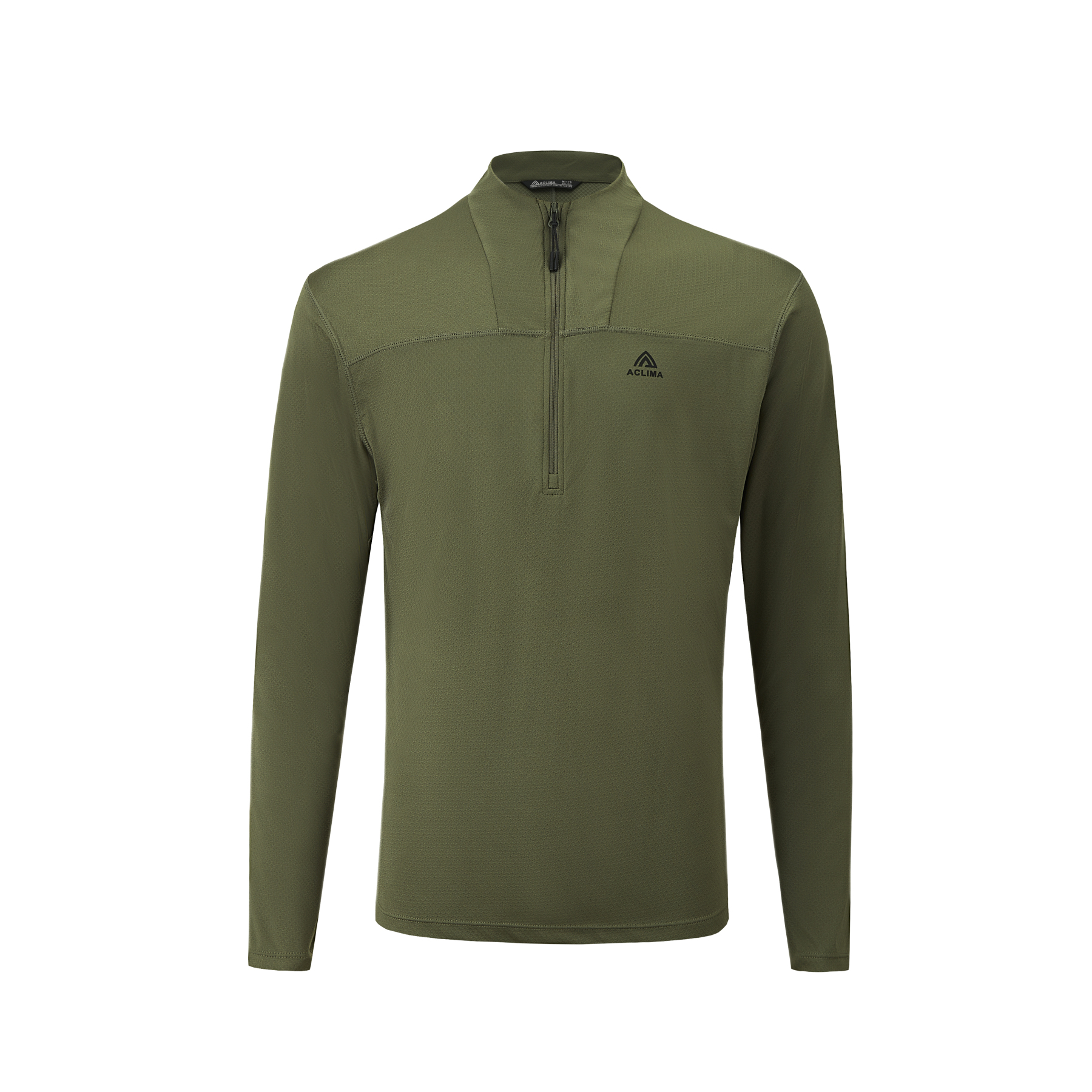 Autumn outdoor hiking half-zip quick-drying antibacterial long-sleeve base layer shirt