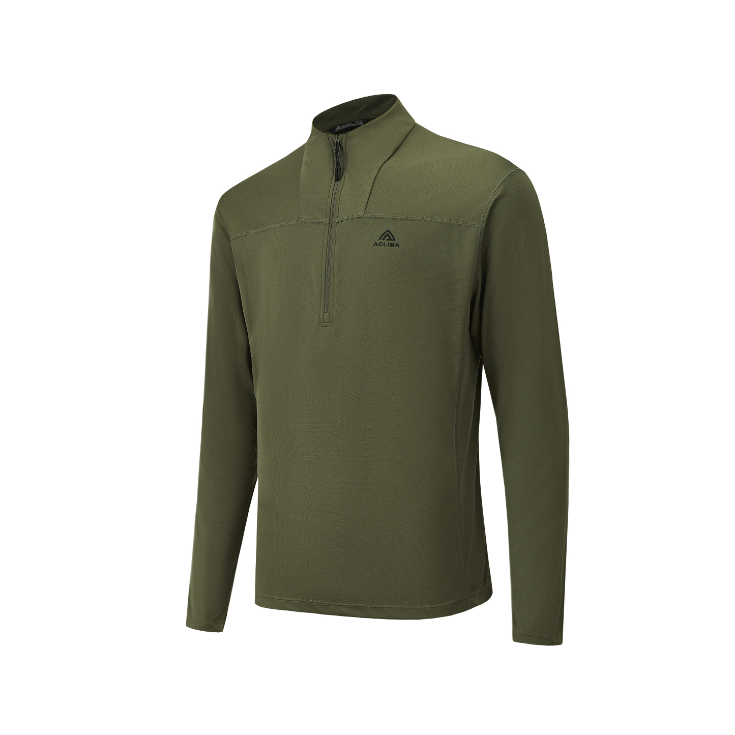 Autumn outdoor hiking half-zip quick-drying antibacterial long-sleeve base layer shirt