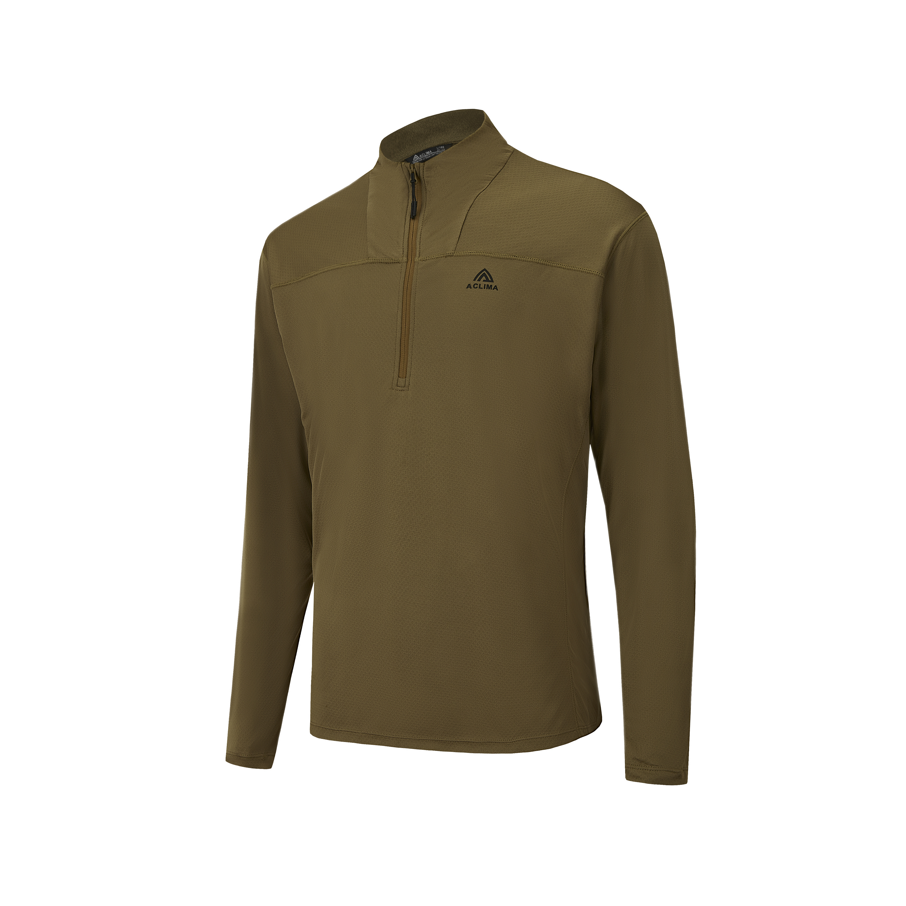 Autumn outdoor hiking half-zip quick-drying antibacterial long-sleeve base layer shirt