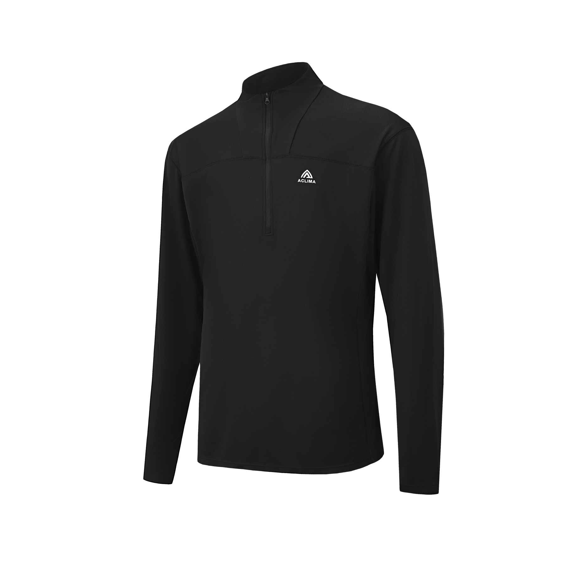 Autumn outdoor hiking half-zip quick-drying antibacterial long-sleeve base layer shirt