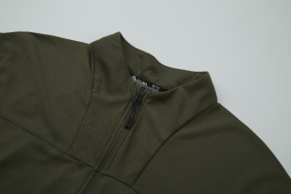Autumn outdoor hiking half-zip quick-drying antibacterial long-sleeve base layer shirt