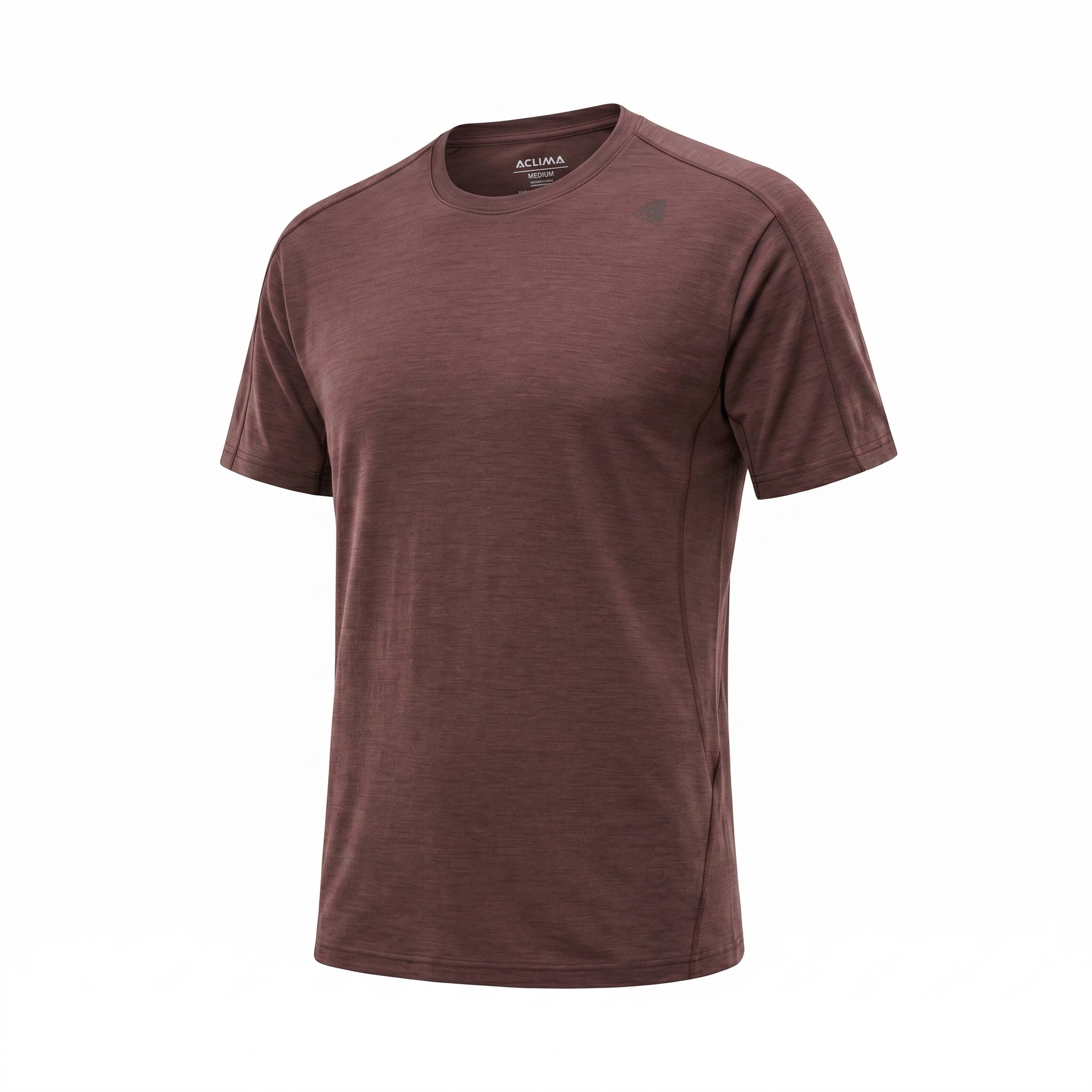 Men's 63% Merino Wool 37% Temperature-Regulating Nylon Quick-Dry Casual T-Shirt