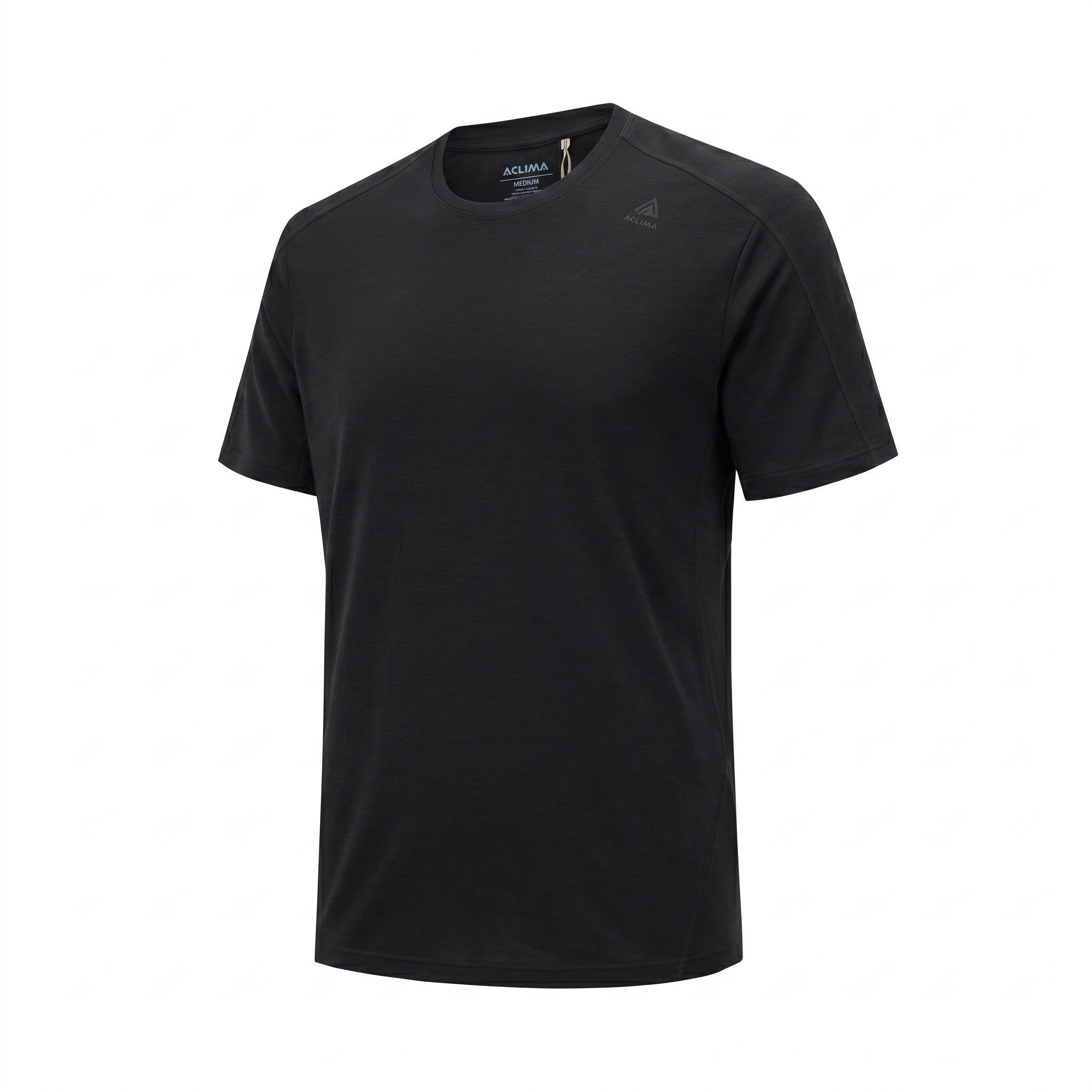 Men's 63% Merino Wool 37% Temperature-Regulating Nylon Quick-Dry Casual T-Shirt