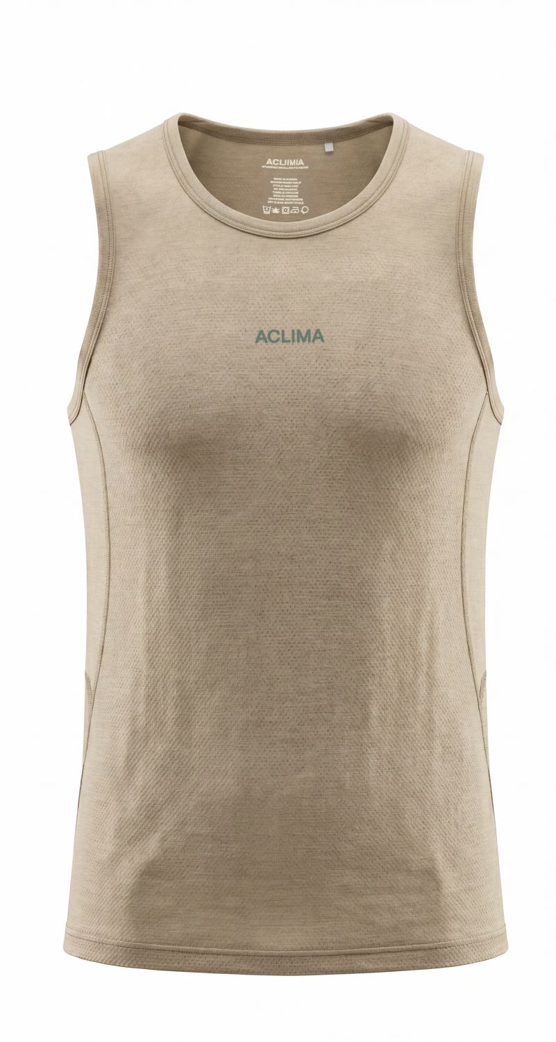 Men's lightweight wool sleeveless vest