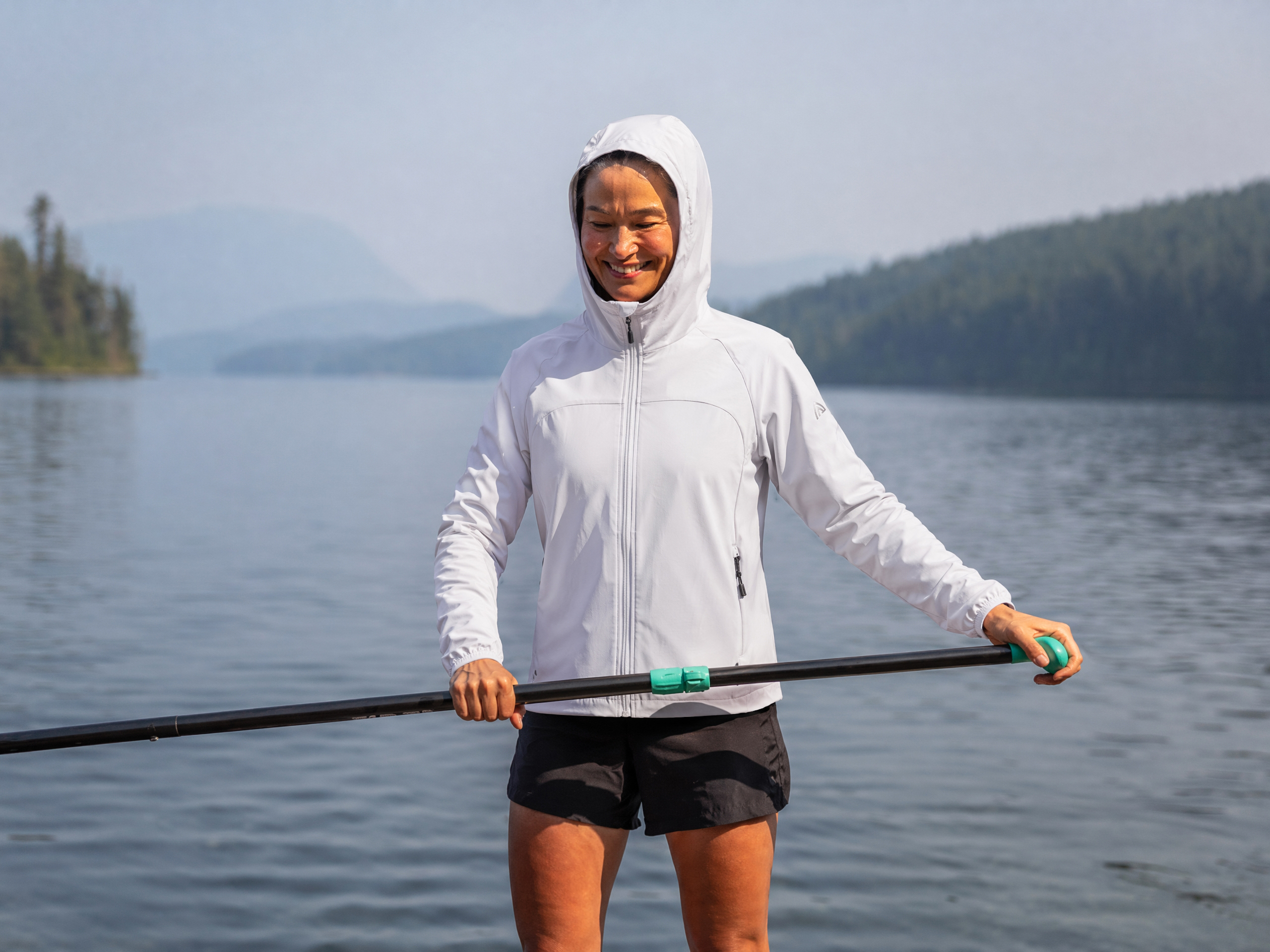 Women's Lightweight Windproof Outdoor Hooded Jacket