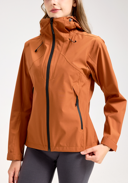 Women's 2.5L Waterproof Breathable Hiking Jacket with Hood