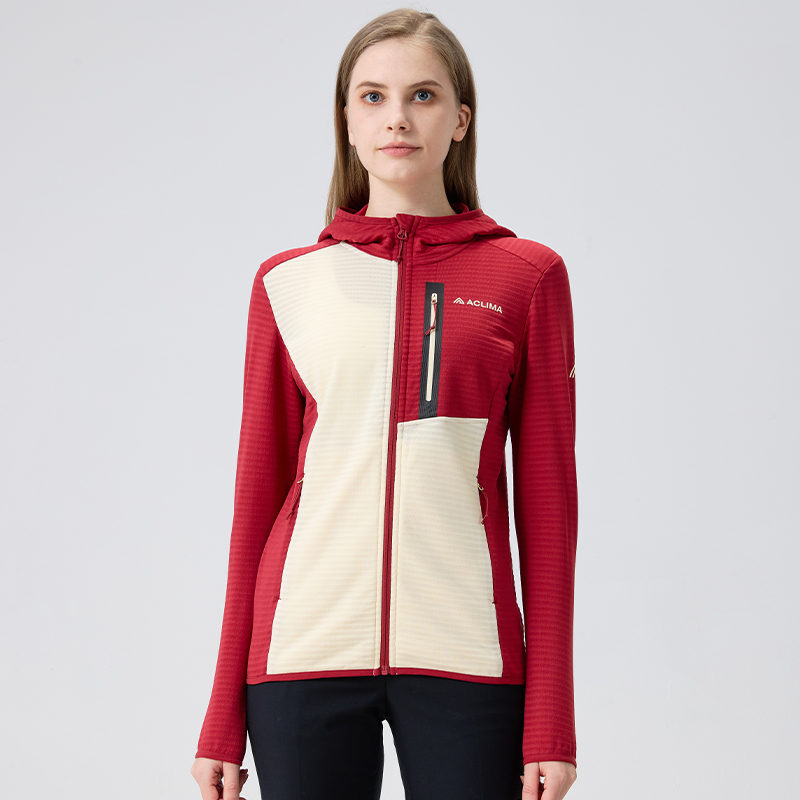 ACLIMA Women's fleece outdoor hooded top
