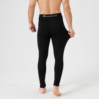 Warm woolen men's base layer for insulation 75% for outdoor activities