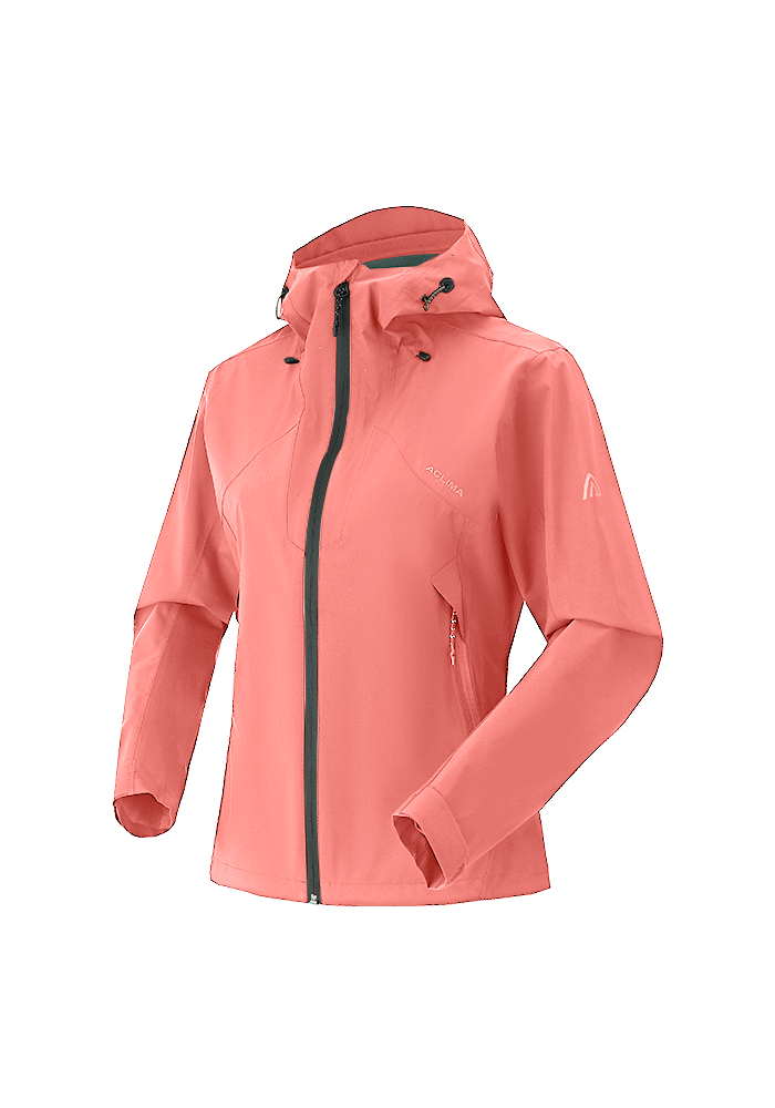Women's 2.5L Waterproof Breathable Hiking Jacket with Hood